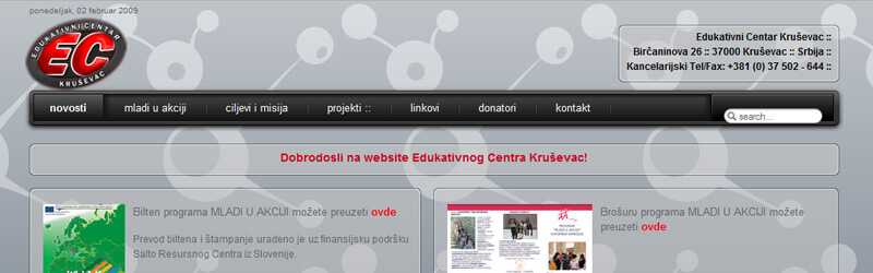 Edukativni centar web design