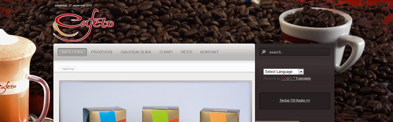 Cafeto web design